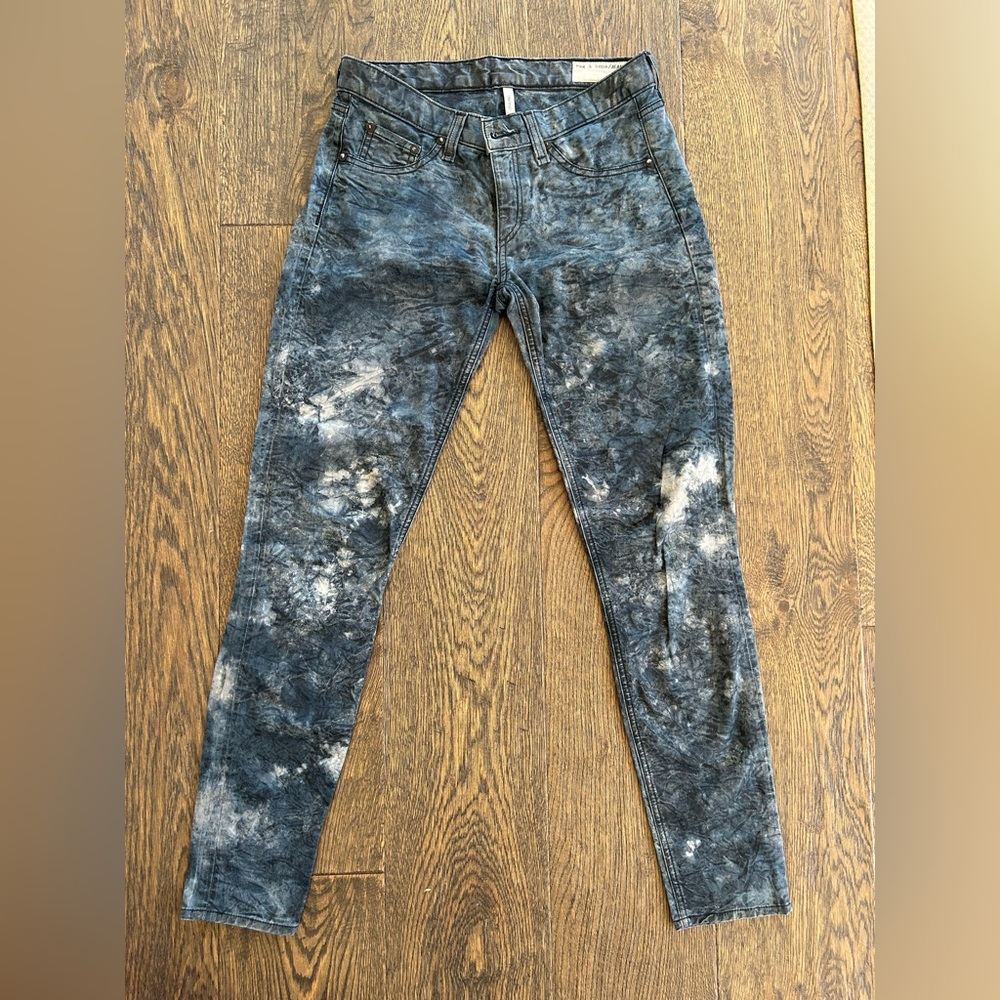 Rag and bone Blue Acid Wash Jeans
